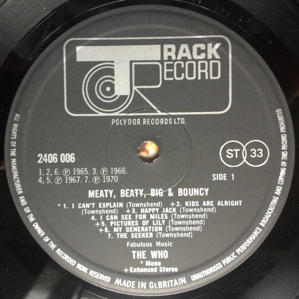 Who, The - Meaty Beaty Big & Bouncy (LP) - Discogs image 5