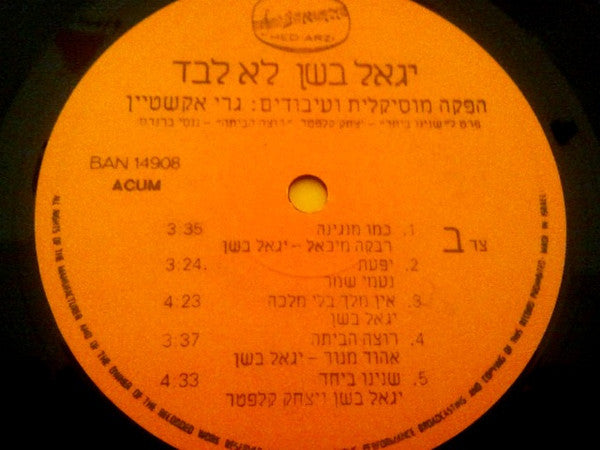 Yigal Bashan, להקת ברוש - לא לבד = Not Alone (LP) - Discogs image 6