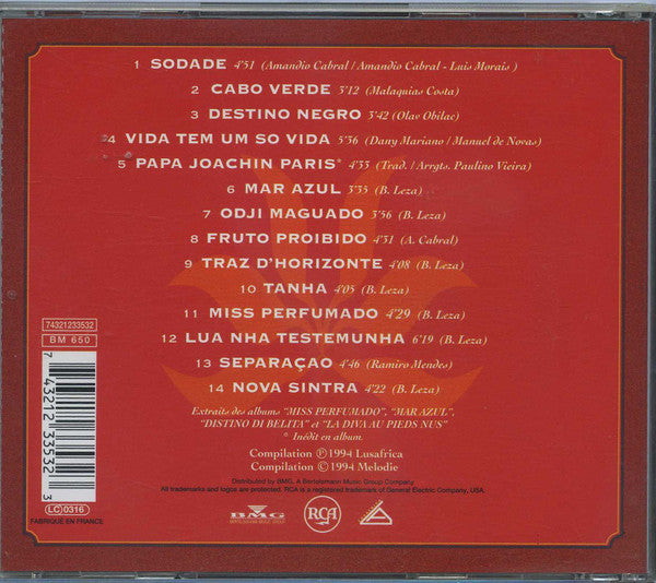 Cesaria Evora - "Sodade" (CD) - Discogs image 2
