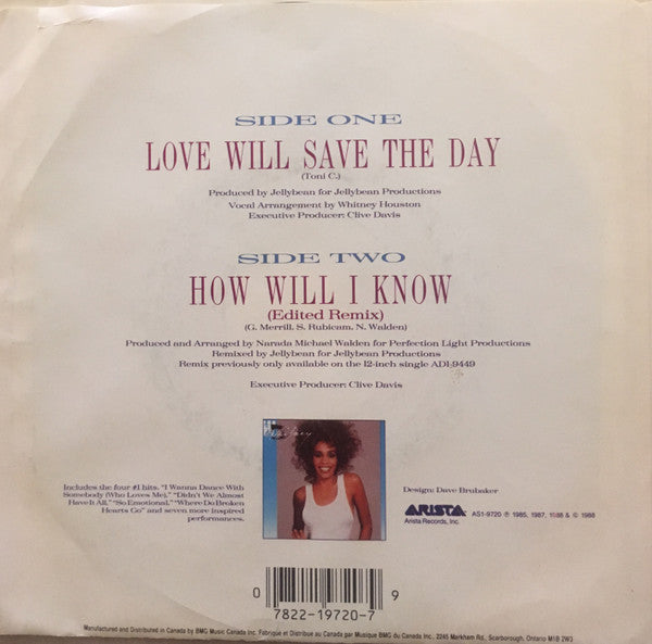 Whitney Houston - Love Will Save The Day (7") - Discogs image 4