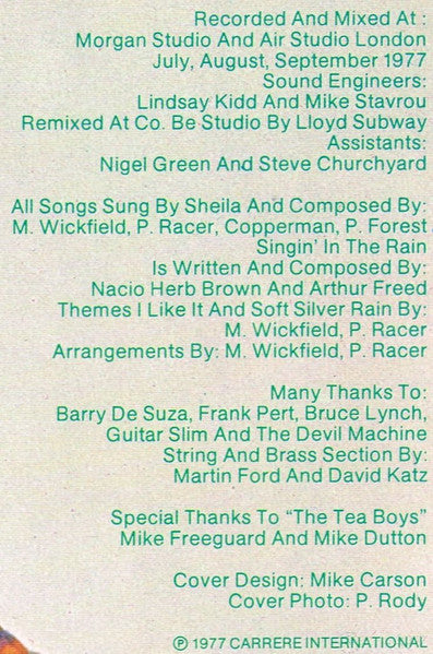 Sheila & B. Devotion - Singin' In The Rain (LP) - Discogs image 6