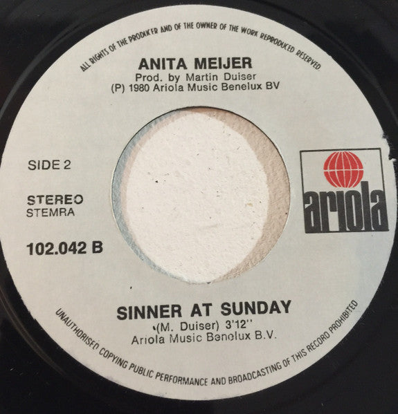 Anita Meyer - Rock Me Up A Mountain (7") - Discogs image 3