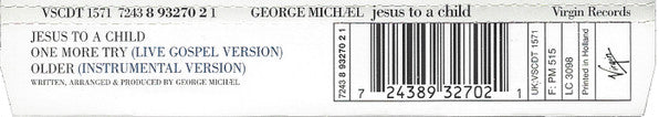 George Michael - Jesus To A Child (CD) - Discogs image 2