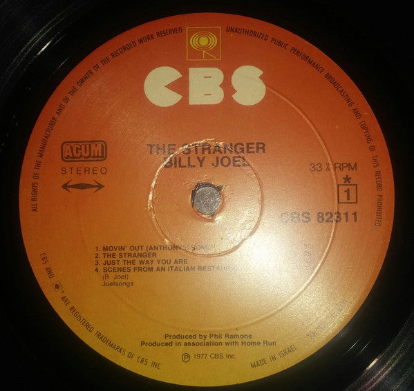Billy Joel - The Stranger (LP) - Discogs image 2