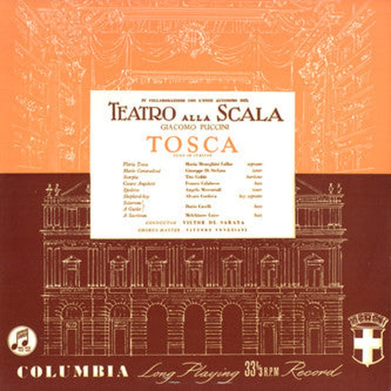 Giacomo Puccini - Maria Callas, Giuseppe Di Stefano, Tito Gobbi, Franco Calabrese, Angelo Mercuriali, Alvaro Cordova, Dario Caselli, Victor De Sabata, Vittore Veneziani - Tosca (2xLP)
