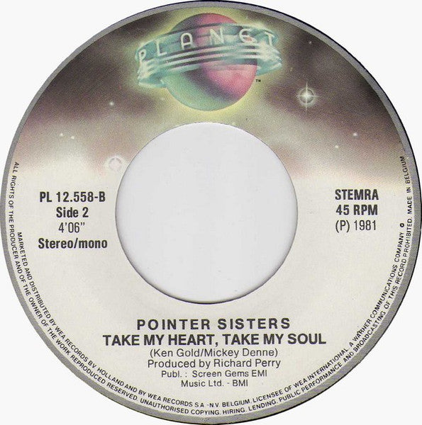 Pointer Sisters - Should I Do It (7") - Discogs image 4
