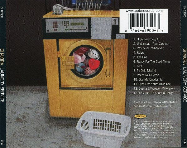 Shakira - Laundry Service (CD) - Discogs image 3