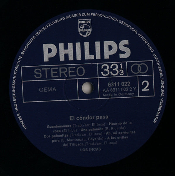 Los Incas - El Cóndor Pasa (LP) - Discogs image 4