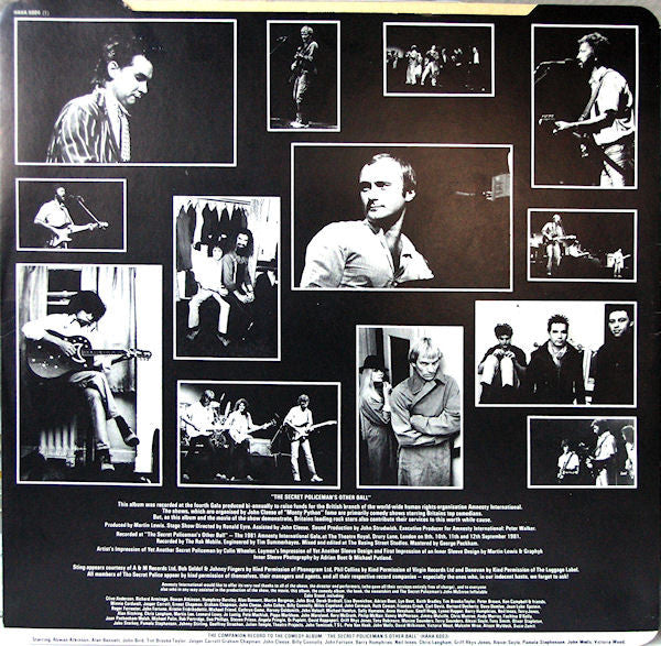 Various - The Secret Policeman's Other Ball (The Music) (LP) - Discogs image 6