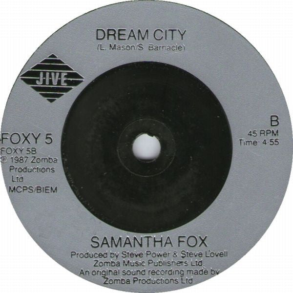 Samantha Fox - Nothing's Gonna Stop Me Now (7") - Discogs image 4