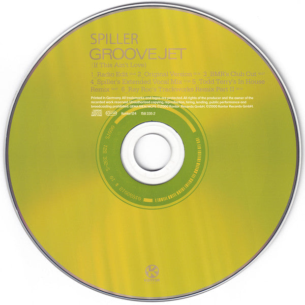 Spiller - Groovejet (If This Ain't Love) (CD) - Discogs image 4