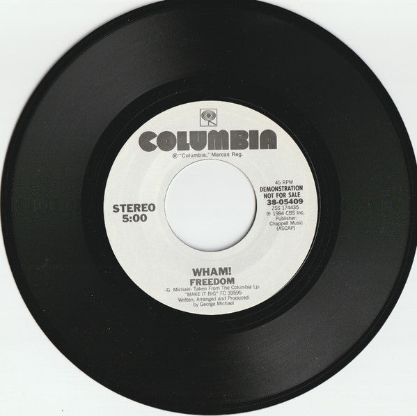Wham! - Freedom (7") - Discogs image 3
