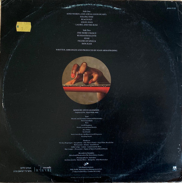 Joan Armatrading - Sleight Of Hand (LP) - Discogs image 2