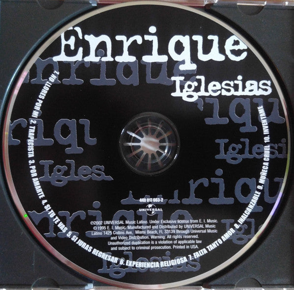 Enrique Iglesias - Enrique Iglesias (CD) - Discogs image 3