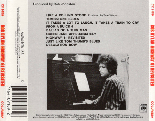 Bob Dylan - Highway 61 Revisited (CD) - Discogs image 2