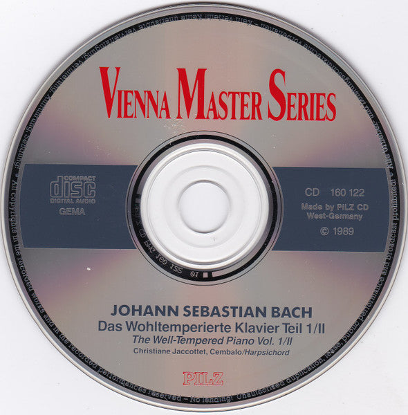 Johann Sebastian Bach, Christiane Jaccottet - Das Wohltemperierte Klavier, Teil I, Vol. 2 (CD) - Discogs image 6