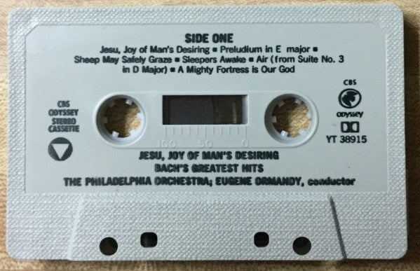 Philadelphia Orchestra, The, Eugene Ormandy - Jesus, Joy Of Man's Desiring, Bach's Greatest Hits (Cassette) - Discogs image 4