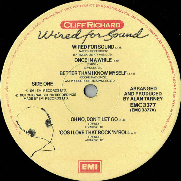 Cliff Richard - Wired For Sound (LP) - Discogs image 3