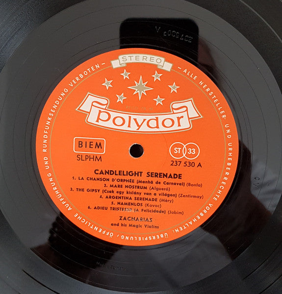 Helmut Zacharias Und Seine Verzauberten Geigen - Candlelight Serenade (LP) - Discogs image 3