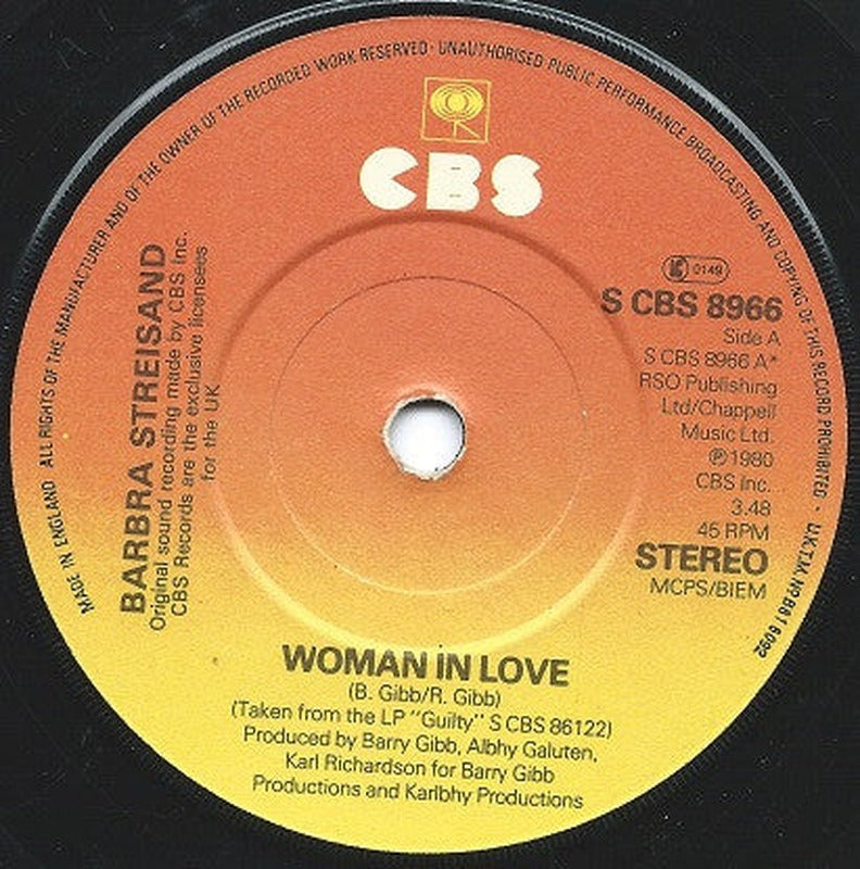 Barbra Streisand - Woman In Love (7")