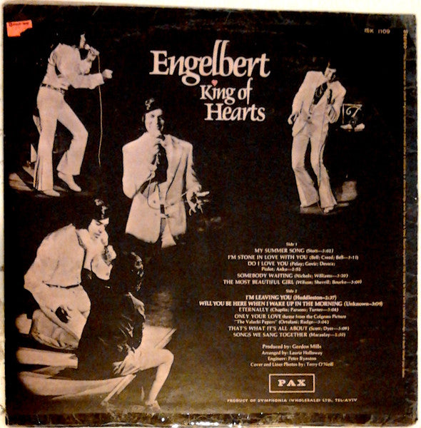 Engelbert Humperdinck - King Of Hearts (LP) - Discogs image 2