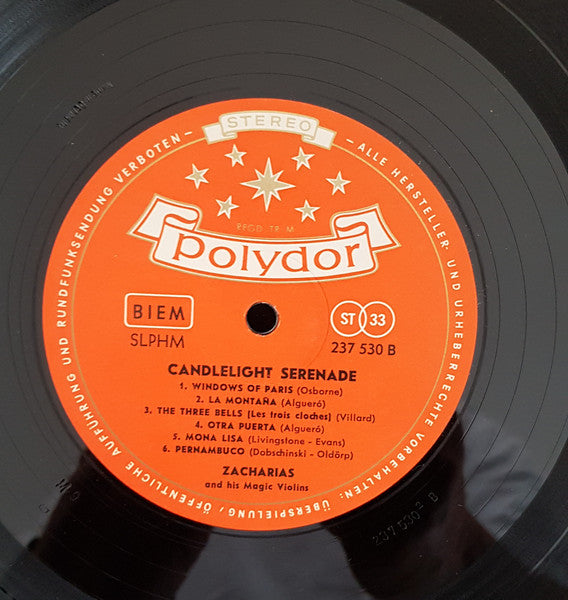Helmut Zacharias Und Seine Verzauberten Geigen - Candlelight Serenade (LP) - Discogs image 4