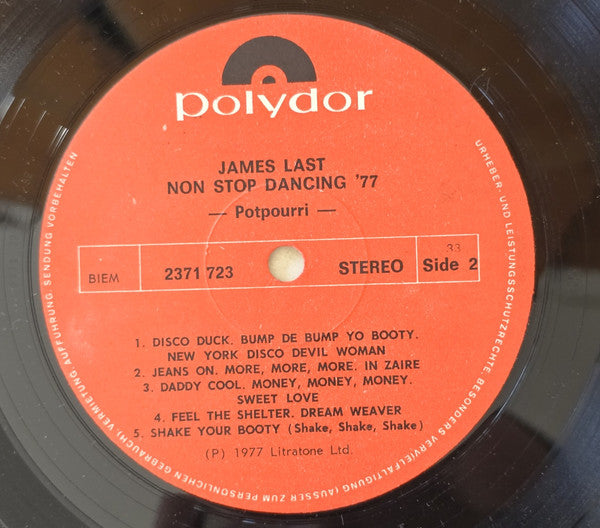 James Last - Non Stop Dancing 77 (LP) - Discogs image 2