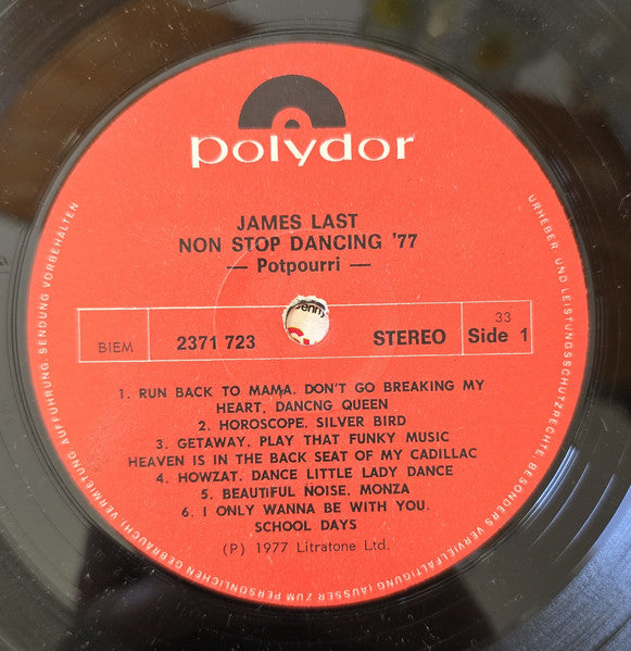 James Last - Non Stop Dancing 77 (LP) - Discogs image 3