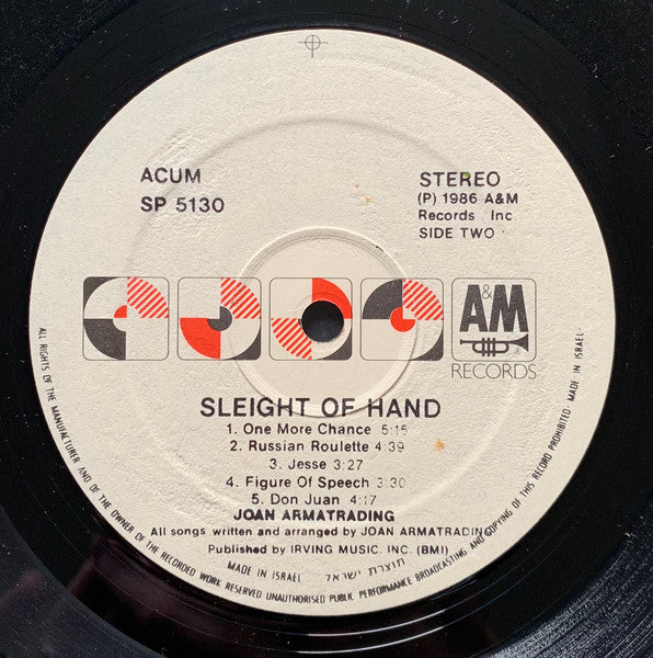 Joan Armatrading - Sleight Of Hand (LP) - Discogs image 4