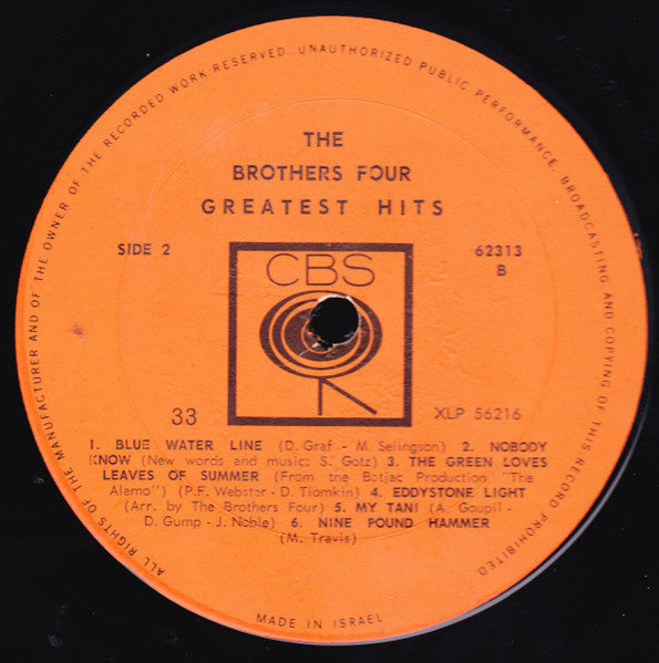 Brothers Four, The - Greatest Hits (LP) - Discogs image 4
