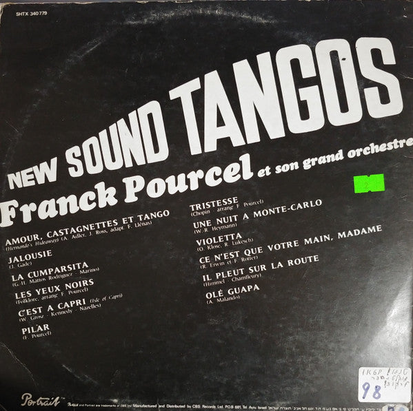 Franck Pourcel Et Son Grand Orchestre - New Sound Tangos (LP) - Discogs image 2