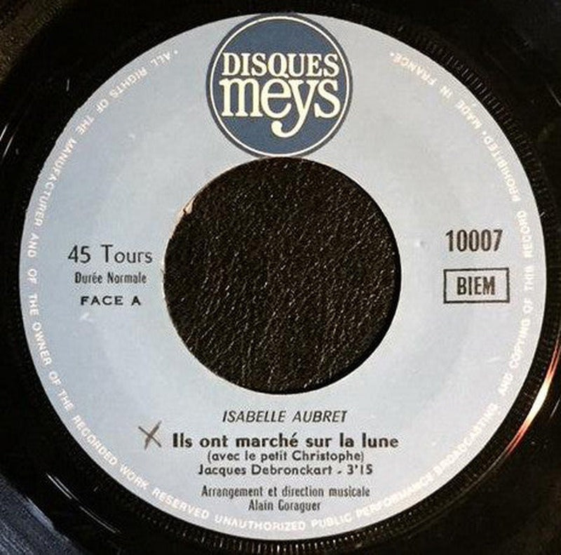 Isabelle Aubret - Ils Ont Marché Sur La Lune (7") - Discogs image 3