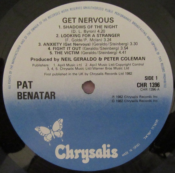 Pat Benatar - Get Nervous (LP) - Discogs image 3