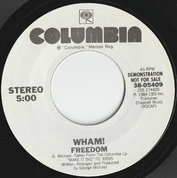 Wham! - Freedom (7") - Discogs image 4