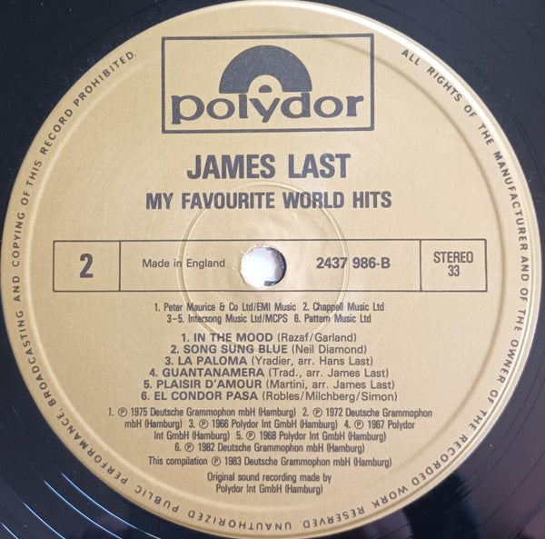 James Last - My Favourite World Hits (LP) - Discogs image 4