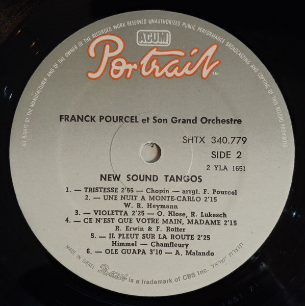 Franck Pourcel Et Son Grand Orchestre - New Sound Tangos (LP) - Discogs image 4
