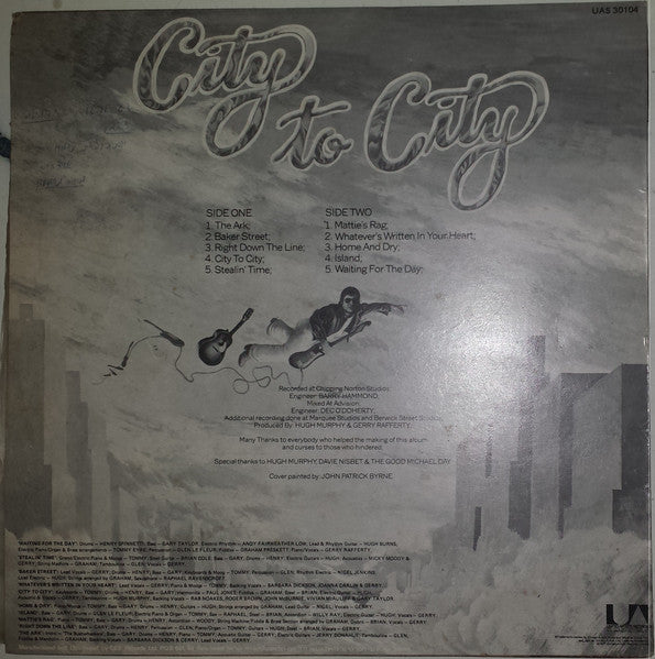 Gerry Rafferty - City To City (LP) - Discogs image 2