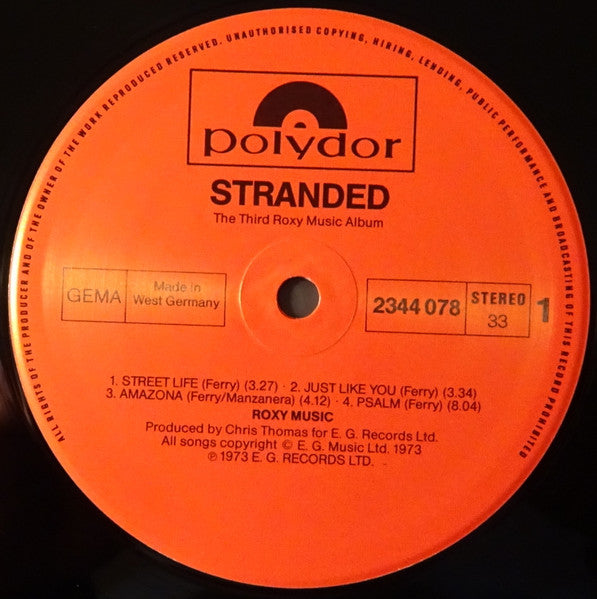 Roxy Music - Stranded (LP) - Discogs image 5