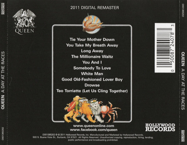 Queen - A Day At The Races (CD) - Discogs image 2