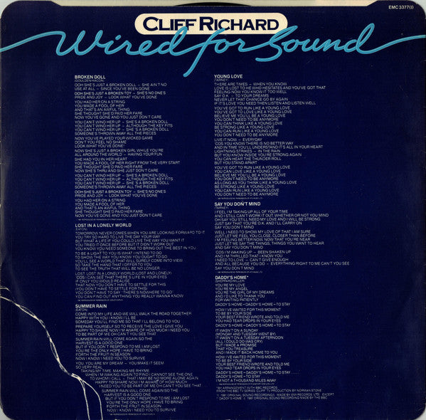 Cliff Richard - Wired For Sound (LP) - Discogs image 6