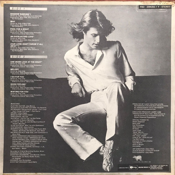 Andy Gibb - Shadow Dancing (LP) - Discogs image 2