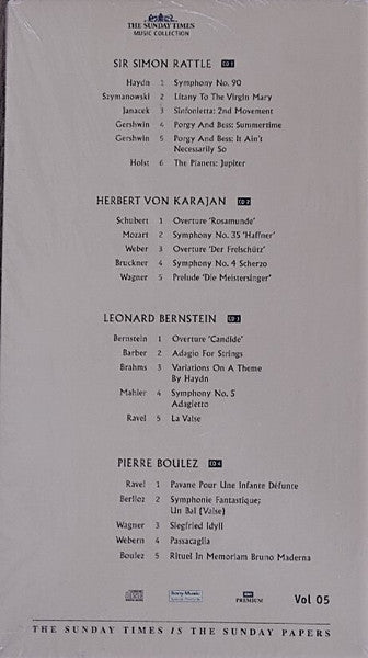 Various - The Sunday Times Music Collection - Great Conductors (4xCD) - Discogs image 2