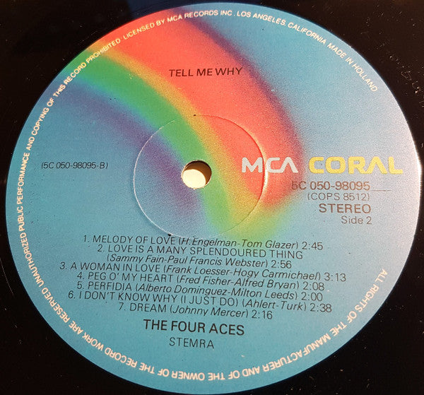 Four Aces, The - Tell Me Why (LP) - Discogs image 4