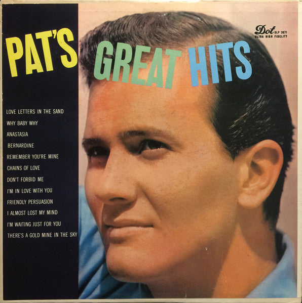 Pat Boone - Pat's Great Hits (LP)