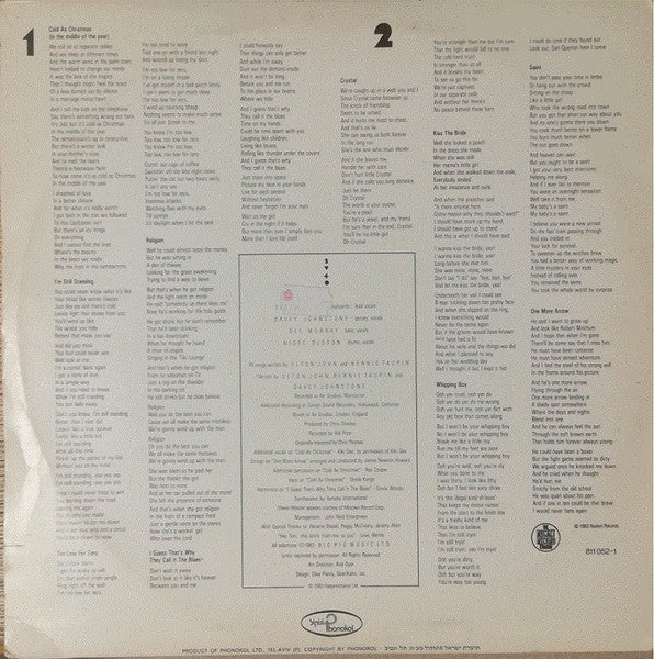 Elton John - Too Low For Zero (LP) - Discogs image 2