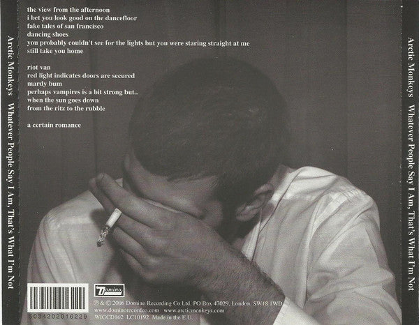 Arctic Monkeys - Whatever People Say I Am, That's What I'm Not (CD) - Discogs image 3