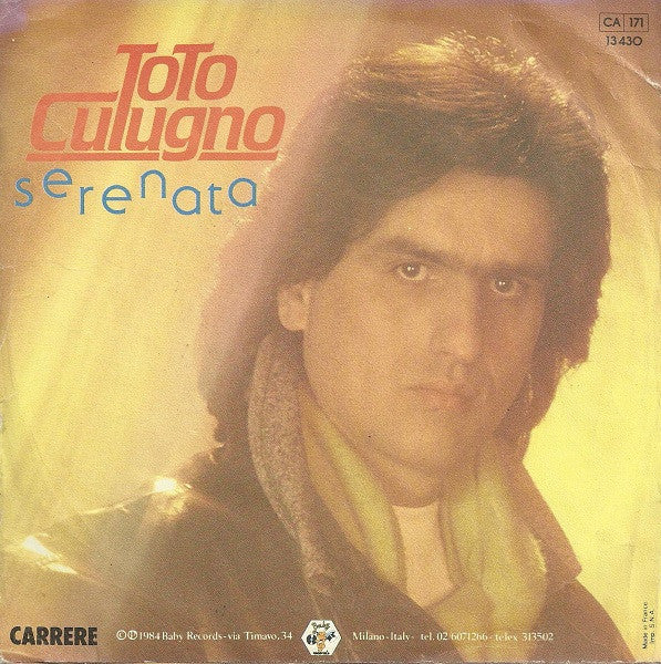 Toto Cutugno - Serenata (7") - Discogs image 2