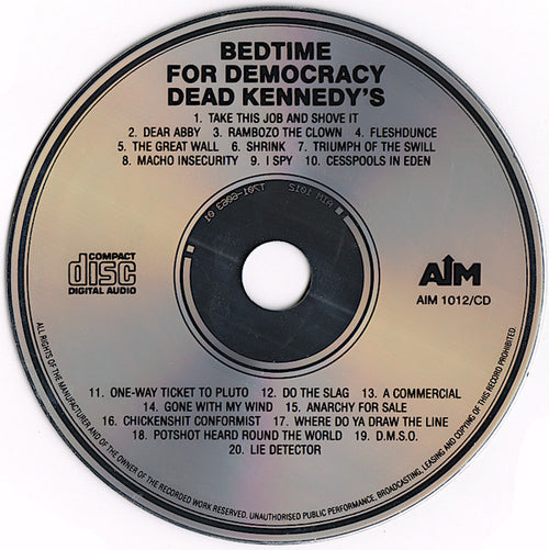 Dead Kennedys - Bedtime For Democracy (CD) - Discogs image 2