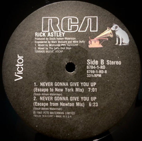 Rick Astley - Never Gonna Give You Up (12") - Discogs image 4