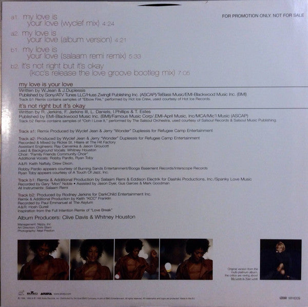 Whitney Houston - My Love Is Your Love (12") - Discogs image 2